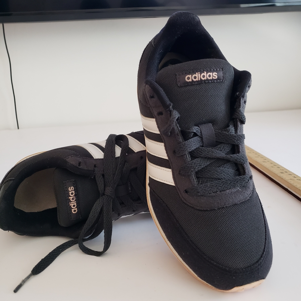 adidas Black and White Athletic Shoes
